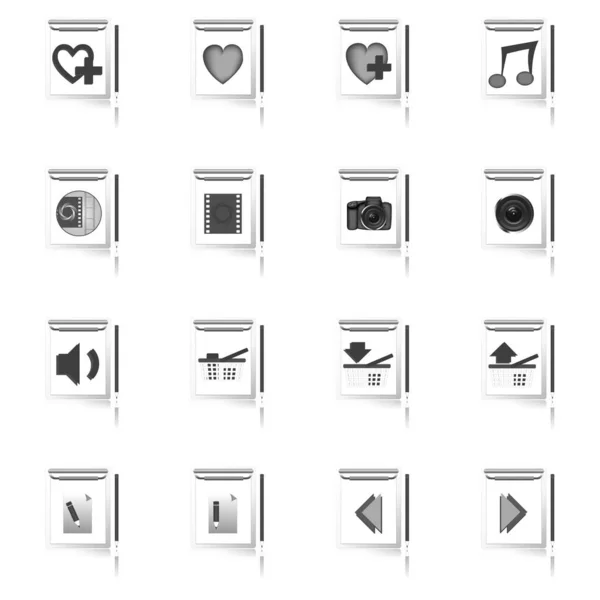 Iconos Web Gráficos Iconos Menú —  Fotos de Stock