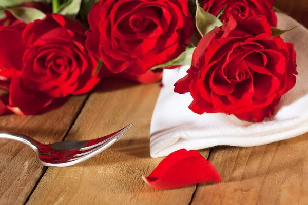 Piękne Płatki Czerwonej Róży Romantyczna Flora — Zdjęcie stockowe