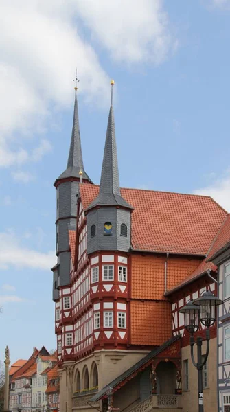 Oud Stadhuis Duderstadt Het Eichsfeld — Stockfoto