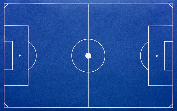 Socho Pitch Blue Синее Футбольное Поле — стоковое фото