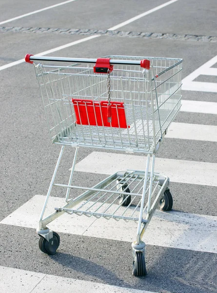 Carrello Della Spesa Carrello Del Supermercato — Foto Stock