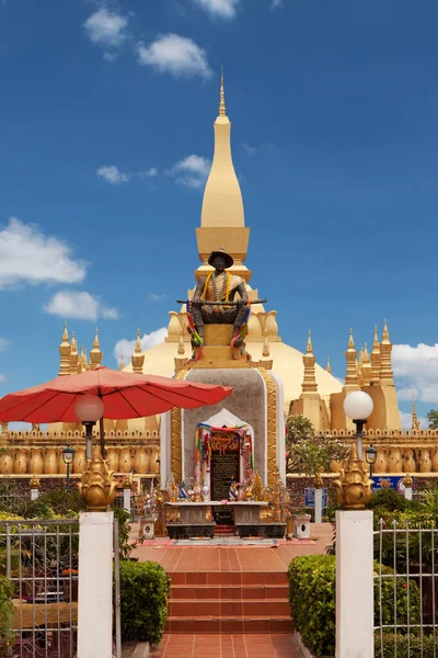 Dat Luang Vientiane Tempel Bezienswaardigheid Van Laos — Stockfoto