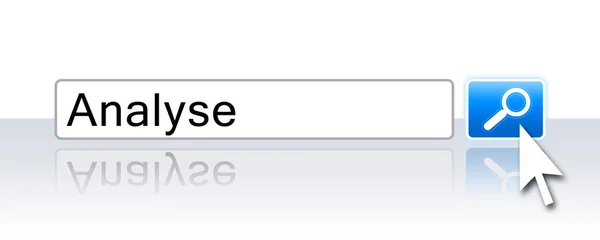 Nternet Arama Mavisi Analiz — Stok fotoğraf
