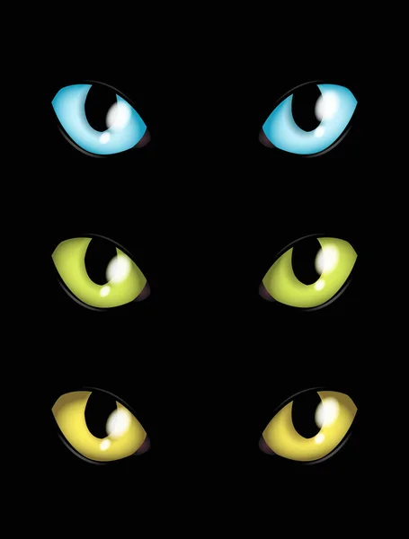 Los Ojos Los Gatos Diferentes Colores —  Fotos de Stock