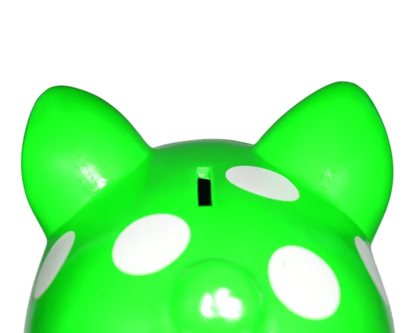 Photo Shows Piggy Bank Which Can See Something Front — Stock Photo, Image