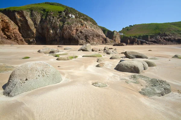 Fantastic Beach Greve Lecq Jersey — Stock Photo, Image