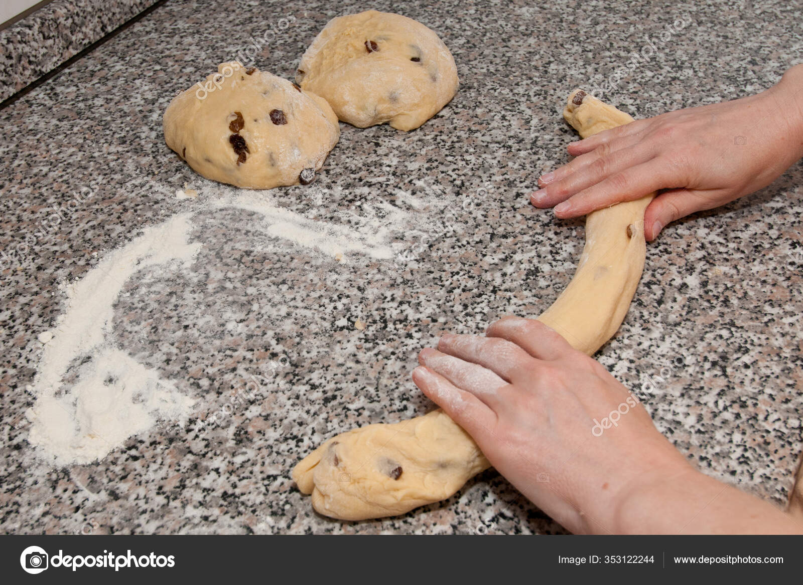 Yeast Dough Rolled Yeast Pudding Stock Photo by ©PantherMediaSeller