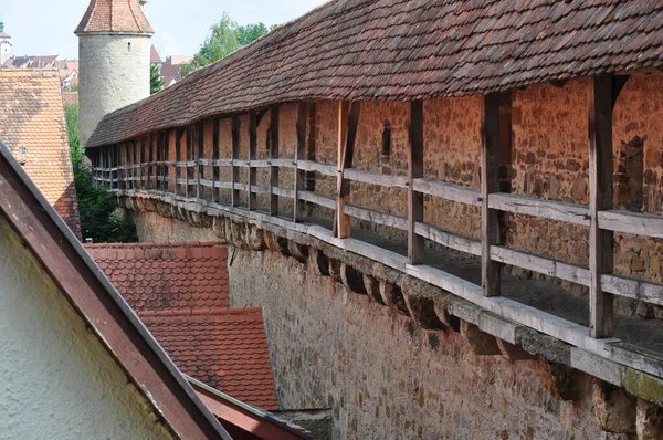 Rothenburg Der Tauber Stadtmauer — Stok fotoğraf