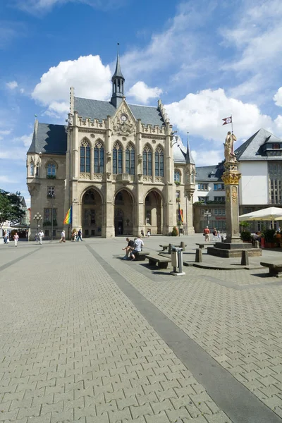 Municipio Erfurt Mercato Del Pesce — Foto Stock