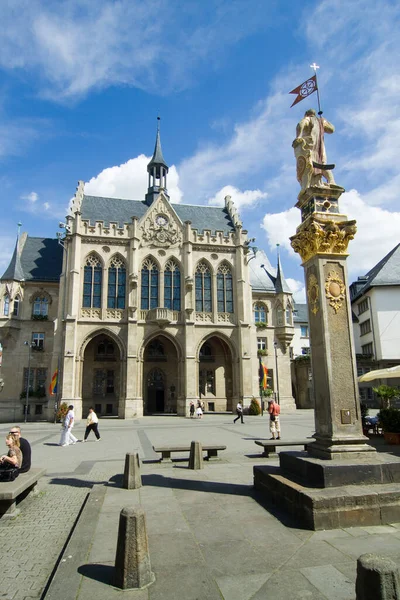 Statue Chevalier Devant Mairie — Photo