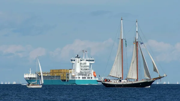 Schoener Navio Recipiente Kiel Bay — Fotografia de Stock