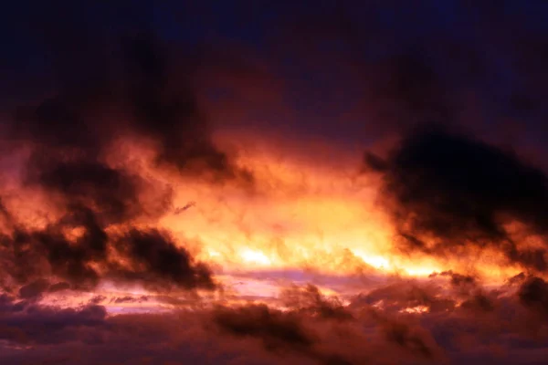 Beautiful Evening Sky Moody Sky — Stock Photo, Image