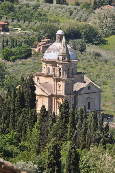 Heiligtum Von San Biagio Der Nähe Von Montepulciano Der Toskana — Stockfoto