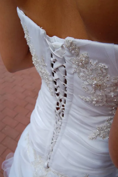 Свадебное Платье Номере — стоковое фото