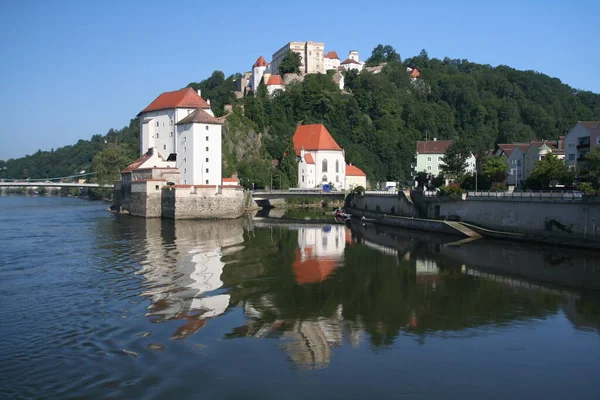 Passau Een Duitse Stad Aan Oostenrijkse Grens — Stockfoto
