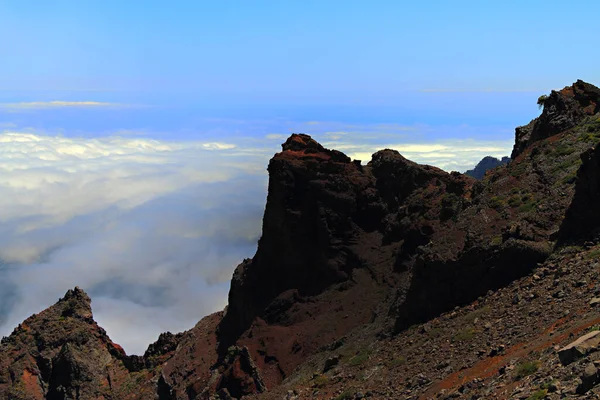 Widok Park Narodowy Teide Kanaryjskich Wyspach Tenerife — Zdjęcie stockowe