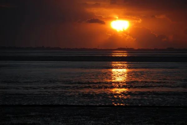 Abendstimmung Der Nordsee — Stockfoto