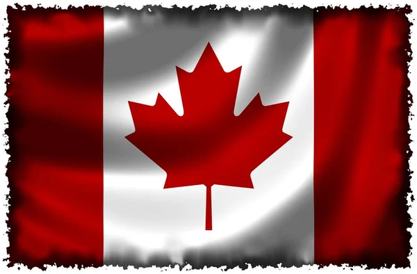 Государственный Флаг Канады Флаг Страны — стоковое фото