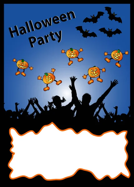 Ilustrace Halloween Party Plakat — Stock fotografie