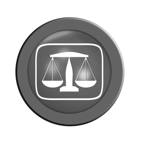 Court Button Illustration — Stock Photo, Image