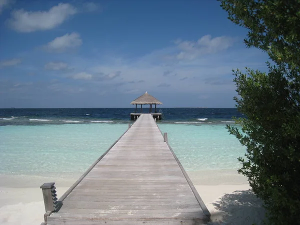 Isola Makunudu Nelle Maldive — Foto Stock