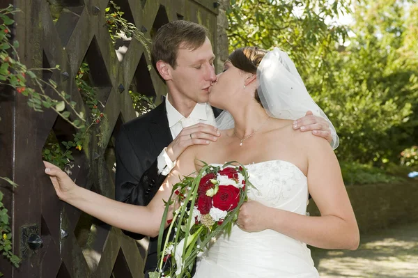 Noiva Noivo Dia Casamento — Fotografia de Stock