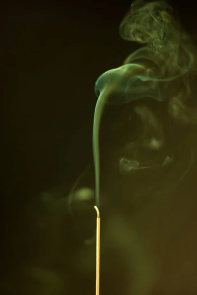 Smoke Light Black Background — Stock Photo, Image