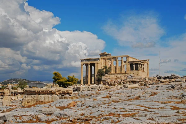 Ruiny Starożytnego Miasta Aten Grecji — Zdjęcie stockowe