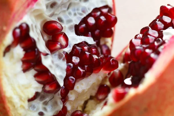 Fruta Romã Vermelha Fresca Fruta Verão — Fotografia de Stock