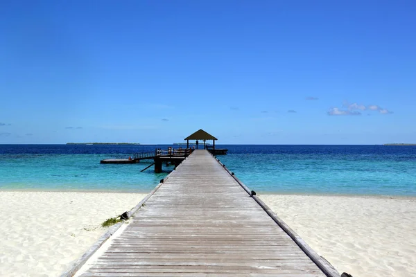 Isola Makunudu Nelle Maldive — Foto Stock