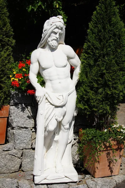 Witte Sculptuur Van Een Man — Stockfoto