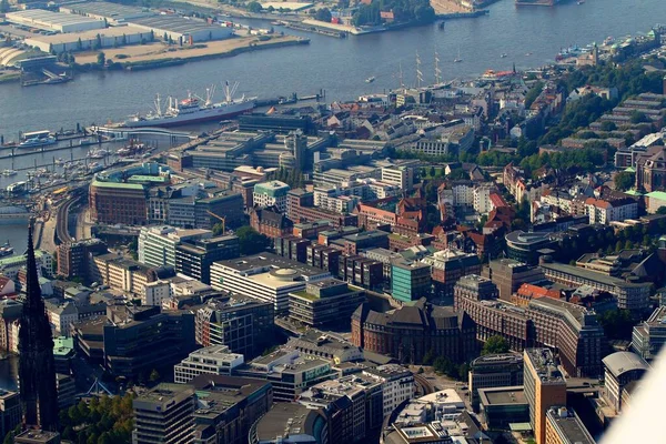 Vista Aérea Hamburgo — Fotografia de Stock