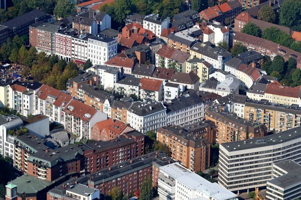 Letecký Pohled Hamburk — Stock fotografie