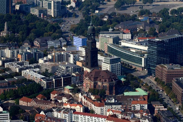 Вид Воздуха Гамбург — стоковое фото