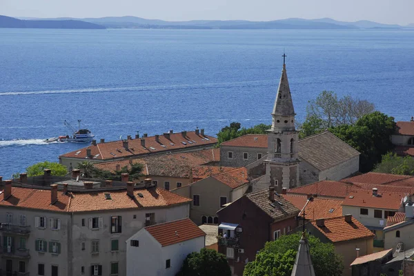 Zadar Boven Daken Van Stad Met Franciscaner Klooster — Stockfoto