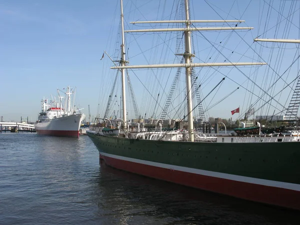 Museumsschiffe Hamburger Hafen — Stockfoto