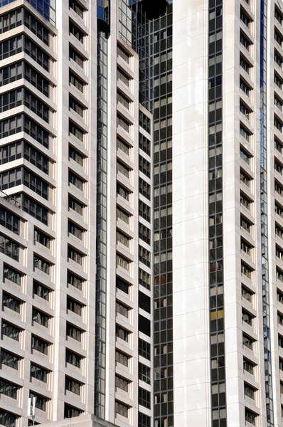 Malerische Städtische Ansicht Moderner Wolkenkratzer Fassade — Stockfoto