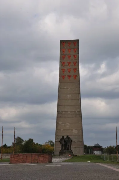 Minnesmärke Över Offren För Diktaturen Koncentrationslägret Sachsenhausen — Stockfoto