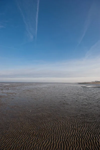 Das Bild Zeigt Das Wattenmeer Der Nordsee — Stockfoto