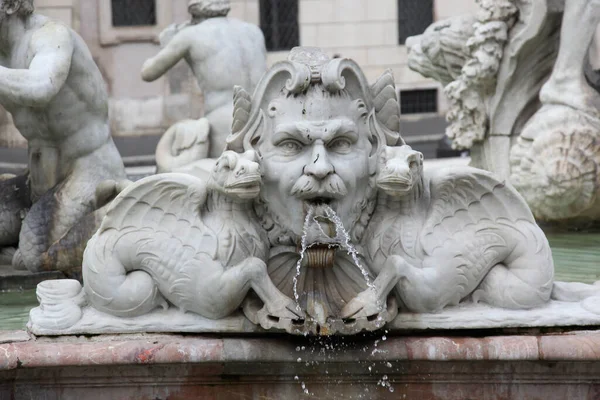 Fontana Del Moro罗马Navona广场 — 图库照片