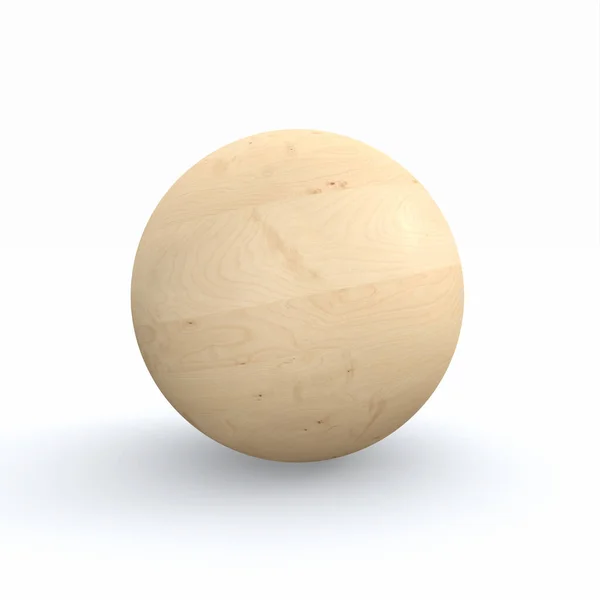 Wooden Ball Birch Apple Birch — Stock Photo, Image