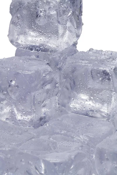 Some Ice Cubes Piled Small Mountain — Stock Photo, Image