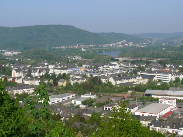 Mosel Flod Som Flyter Genom Frankrike Luxemburg Och Tyskland — Stockfoto