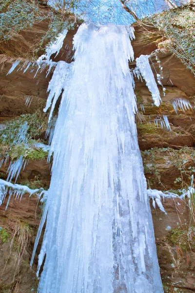 Trilha Rocha Saint Arnual Inverno — Fotografia de Stock