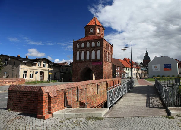 Πύλη Rostock Στο Ribnitz Dammgarten — Φωτογραφία Αρχείου