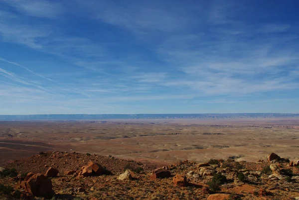 Πέτρες Μεγάλη Και Μακριά Θέα Στην Έρημο Αριζόνα — Φωτογραφία Αρχείου