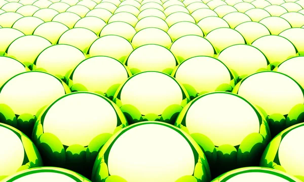 Magiczne Tło Kulki Matrix Zielony — Zdjęcie stockowe