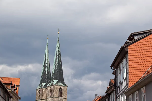 Patrimonio Dell Umanità Città Quedlinburg Harz — Foto Stock