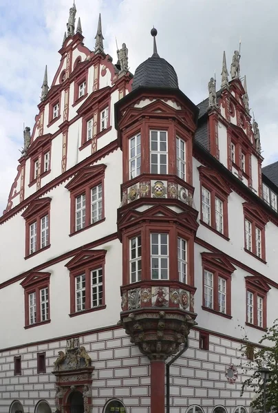 Decorativo Stadthaus Coburgo Baviera Alemania — Foto de Stock