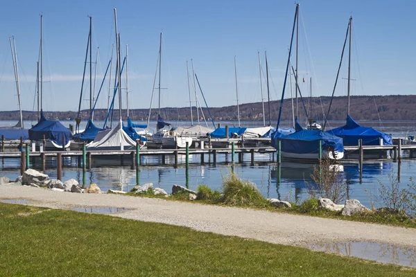 Voiliers Lac Starnberg Bavière — Photo